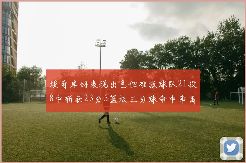 埃奇库姆表现出色但难救球队21投8中斩获23分5篮板三分球命中率高达45